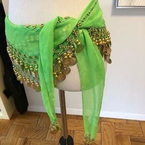 Trendy Sarong cover up with bangles excellent cond